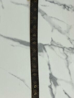 Brown Monogram Men's Leather Belt